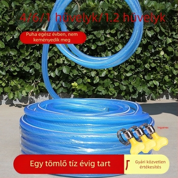 Külmálló kígyóbőr mintázatú víztömlő csapvízhez, 1/2, 3/4 és 1 hüvelyk, puha PVC öntöző tömlő virágok és zöldségek számára