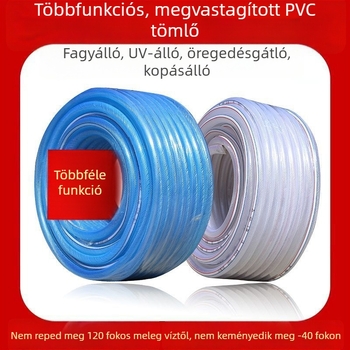 Külmálló kígyóbőr mintázatú víztömlő csapvízhez, 1/2, 3/4 és 1 hüvelyk, puha PVC öntöző tömlő virágok és zöldségek számára