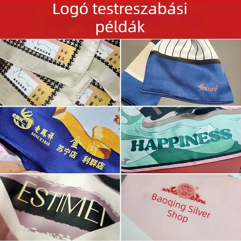 Hosszú pliszírozott műselyemsál, nagy négyzetes, egyszínű, pamut-lin kinézet