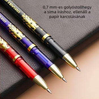 Cute dupla végű törölhető zselés toll, 0,7 mm, ABS test, hegy rozsdamentes acél