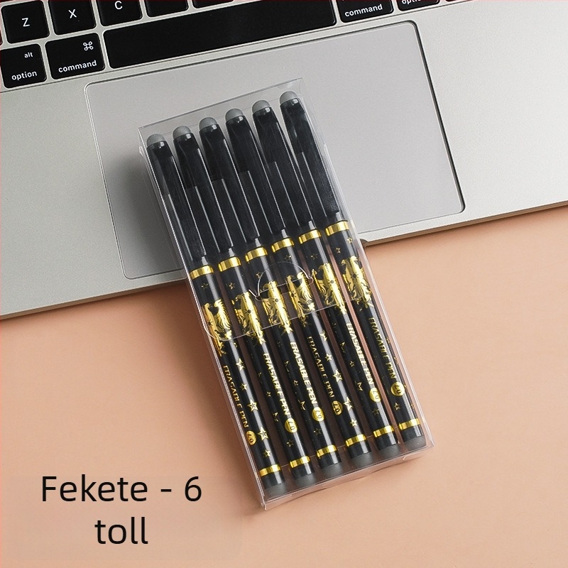 Cute dupla végű törölhető zselés toll, 0,7 mm, ABS test, hegy rozsdamentes acél