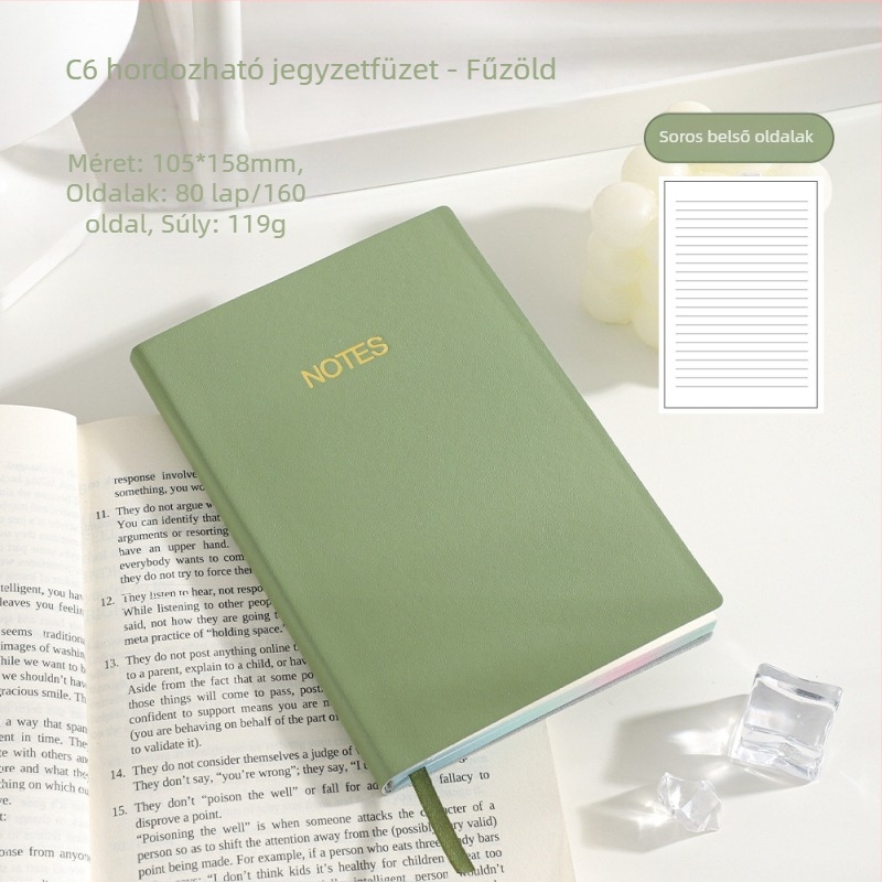 Morandi inspirációjú minimalista notesz, A5, 100–200 oldal, meeting jegyzetek, napló és diáknapló, irodalmi és művészeti stílus