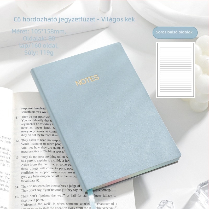 Morandi inspirációjú minimalista notesz, A5, 100–200 oldal, meeting jegyzetek, napló és diáknapló, irodalmi és művészeti stílus