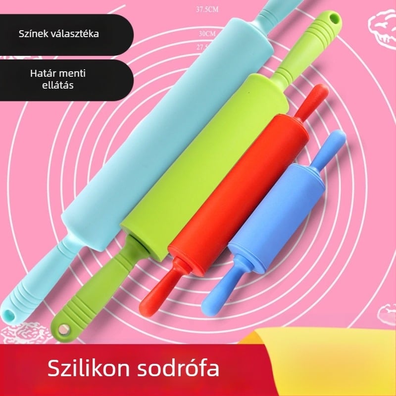 Szilikon nyújtófa, élelmiszer-minőségű, varrat nélküli konyhai eszköz tésztához és knédli lapokhoz