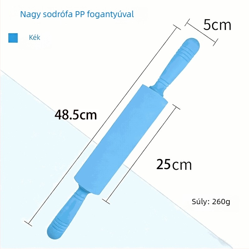 Szilikon nyújtófa, élelmiszer-minőségű, varrat nélküli konyhai eszköz tésztához és knédli lapokhoz