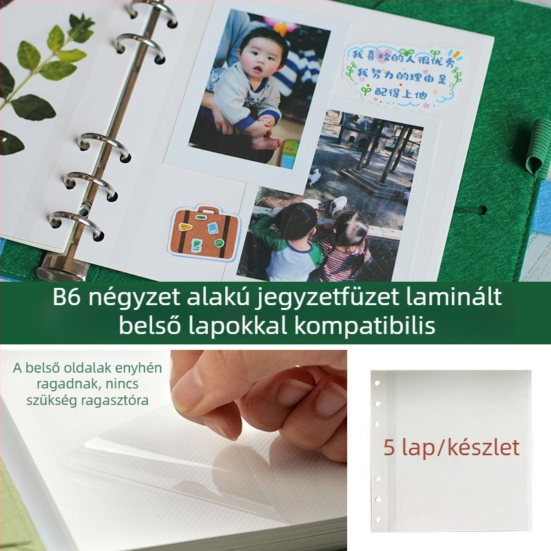 Eredeti filcborítású notesz családi tanuláshoz és csodálatos felfedezésekhez