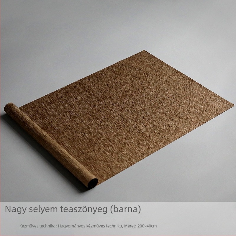 Vízálló rostból készült teaceremónia asztalterítő, japán zen stílusú, minimalistikus dizájn