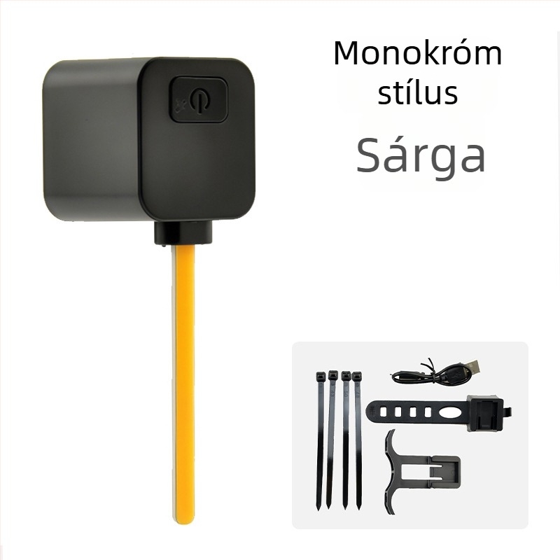 LED hátsó lámpa országúti kerékpárhoz, folyamatos LED-sávokkal és cserélhető szegmensekkel, csatlakoztatható és újratölthető, figyelmeztető fény éjszakai tekeréshez