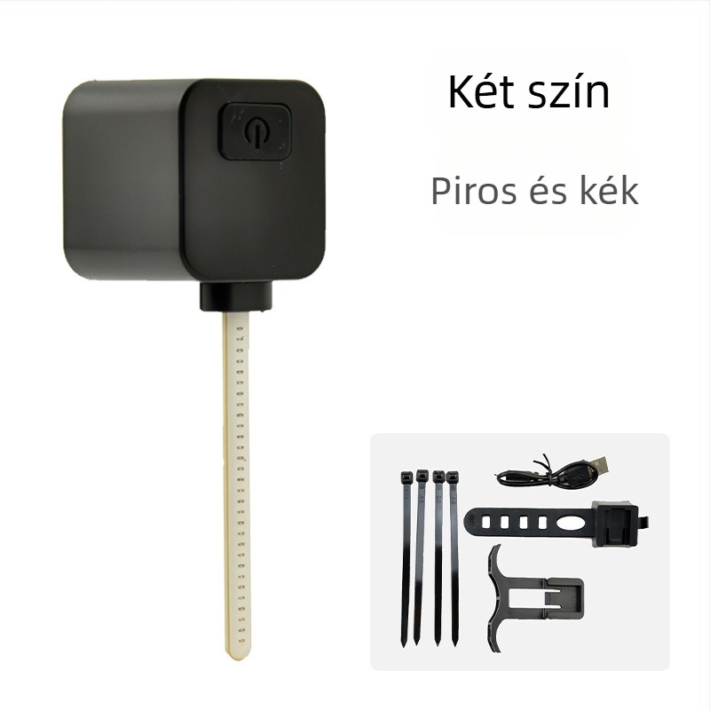 LED hátsó lámpa országúti kerékpárhoz, folyamatos LED-sávokkal és cserélhető szegmensekkel, csatlakoztatható és újratölthető, figyelmeztető fény éjszakai tekeréshez