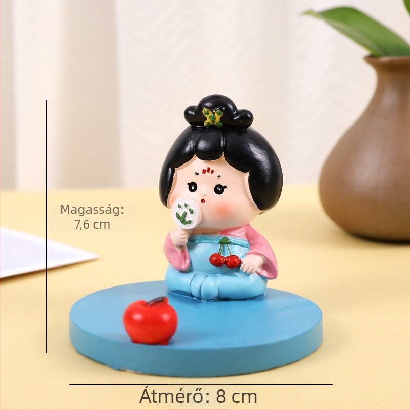 Cuki állatkás telefonállvány műgyantából