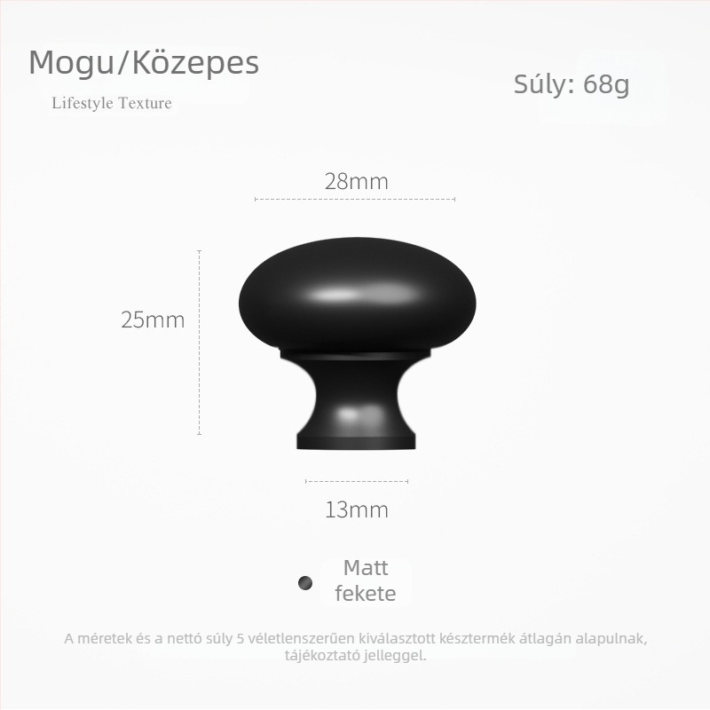 Sárgaréz gömbölyű fogantyú egylyukú fiókokhoz és francia stílusú ruhásszekrényajtókhoz