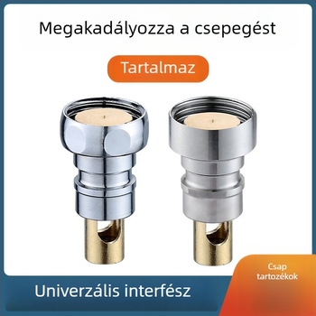Háztartási réz vízcsap mosó- és felmosó medencéhez, automatikus vízleállítás, szűrő és gyorsnyitó csap