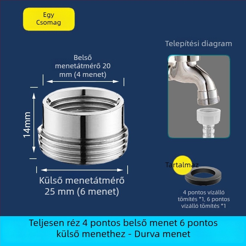 Háztartási réz vízcsap mosó- és felmosó medencéhez, automatikus vízleállítás, szűrő és gyorsnyitó csap