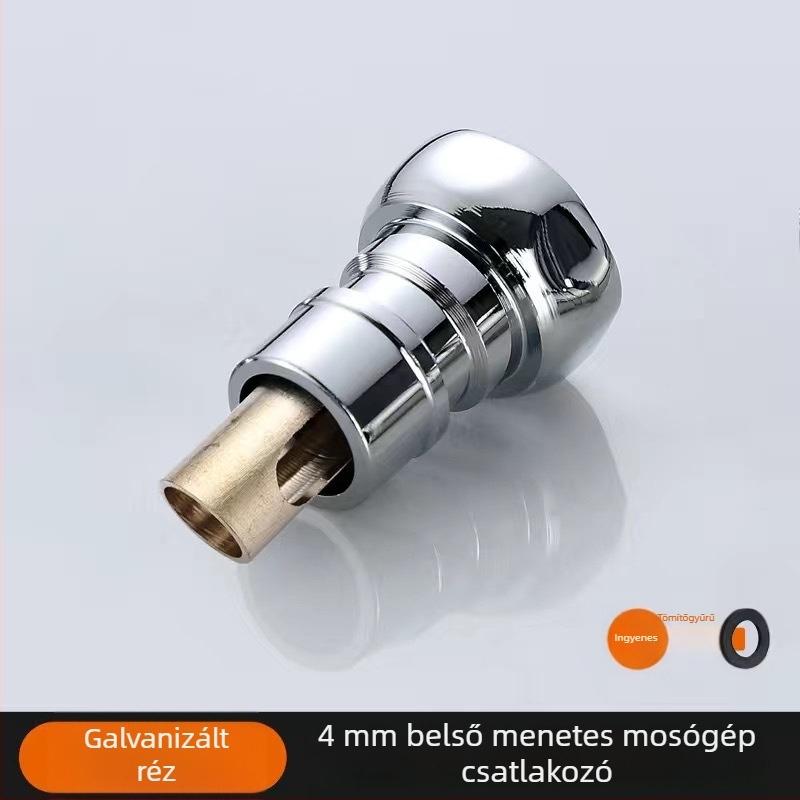 Háztartási réz vízcsap mosó- és felmosó medencéhez, automatikus vízleállítás, szűrő és gyorsnyitó csap