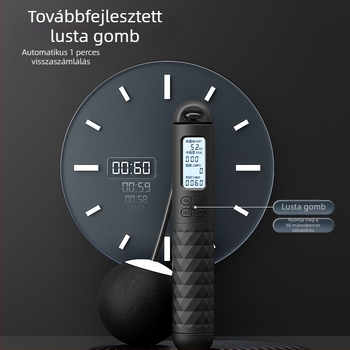Felnőtt kettős használatú ugrókötél intelligens számlálóval, acélhuzallal, otthoni edzéshez, vezeték nélküli