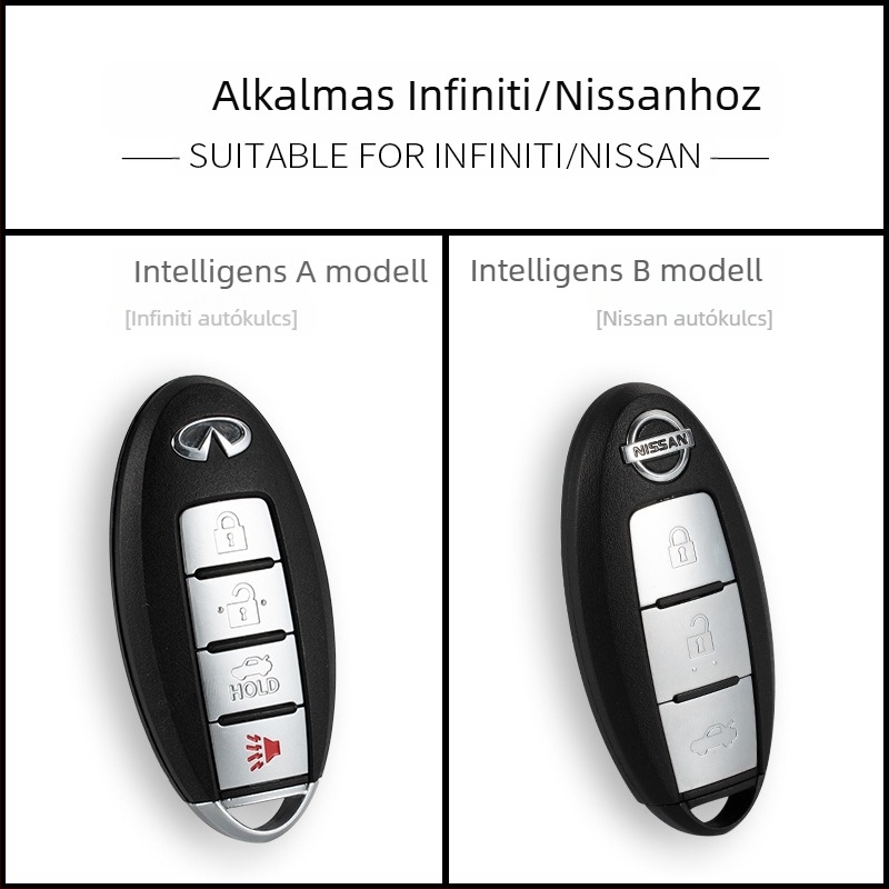 TPU kulcstartó tok Nissan Qashqai, X-Trail, Tiida, Bluebird, Teana és Sylphy modellekhez