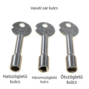Xintianer vasúti lakat 38 mm, acél biztonsági zár univerzális kulccsal, modell XTE-TLS38mm