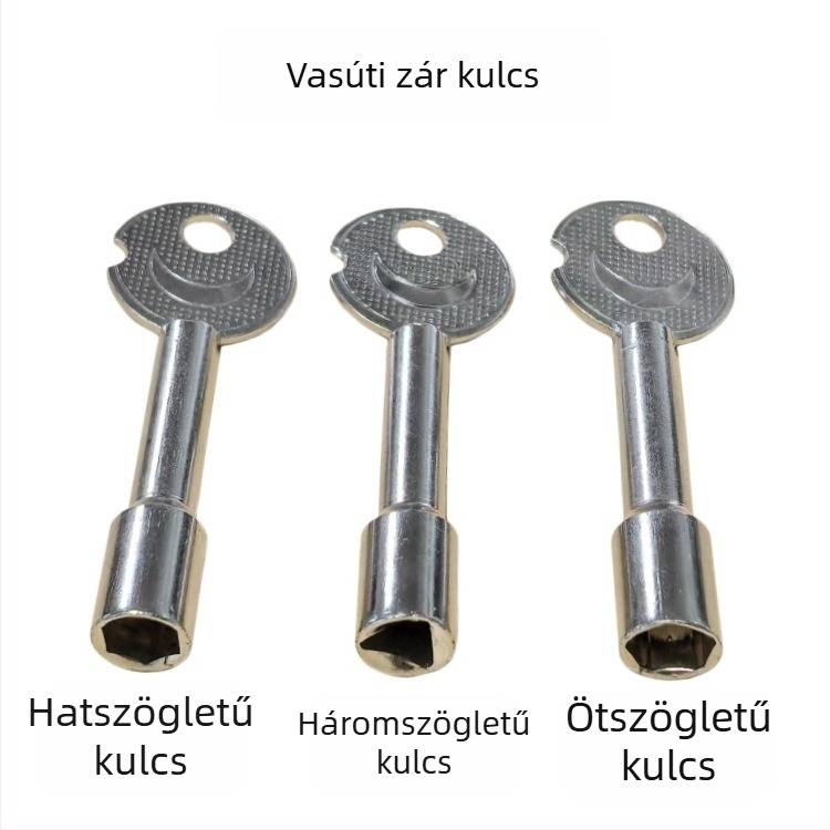 Xintianer vasúti lakat 38 mm, acél biztonsági zár univerzális kulccsal, modell XTE-TLS38mm