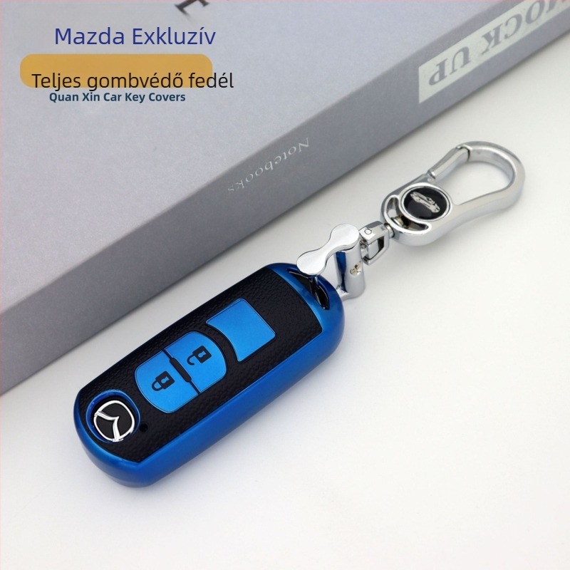 Magas minőségű TPU kulcstartó tok Mazda Axela (Mazda3), Atenza (Mazda6), CX-4 és CX-5 modelllekhez