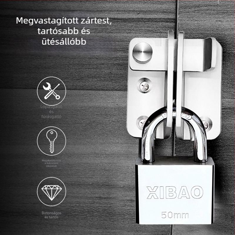 Lakat tiszta réz záróhengerral, antifurt, vízálló, betörés elleni védelemmel, raktárakhoz és ajtókhoz