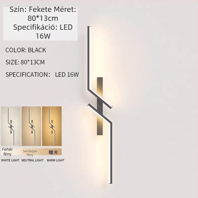 Minimalista hosszú LED falikar hálószobába, folyosóra és nappaliba - modern, letisztult dizájn