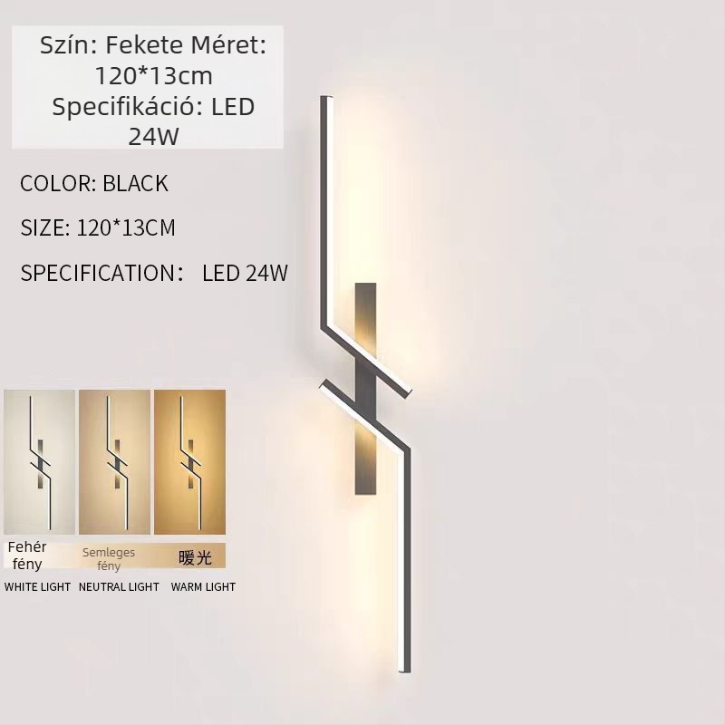 Minimalista hosszú LED falikar hálószobába, folyosóra és nappaliba - modern, letisztult dizájn
