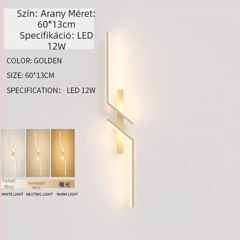 Minimalista hosszú LED falikar hálószobába, folyosóra és nappaliba - modern, letisztult dizájn