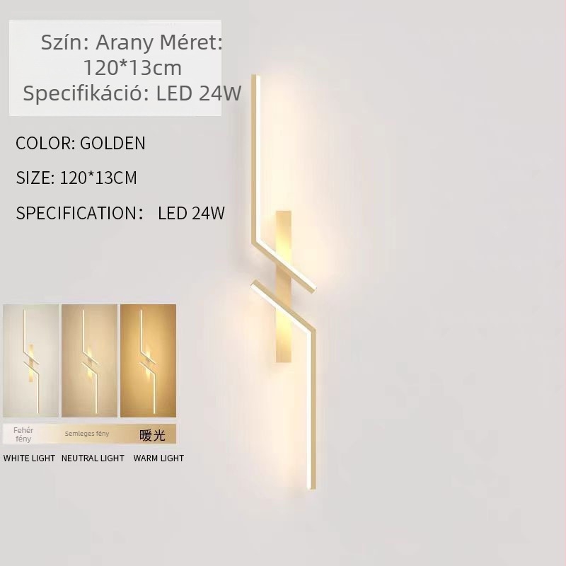 Minimalista hosszú LED falikar hálószobába, folyosóra és nappaliba - modern, letisztult dizájn