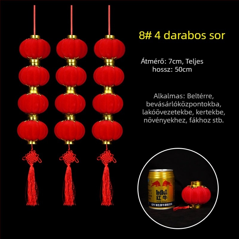 Bársonyos lámpás girland beltéri és kültéri használatra, bonsai dekoráció, karácsonyi lámpások és esküvői dekoráció