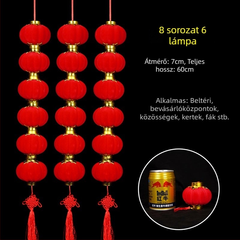 Bársonyos lámpás girland beltéri és kültéri használatra, bonsai dekoráció, karácsonyi lámpások és esküvői dekoráció