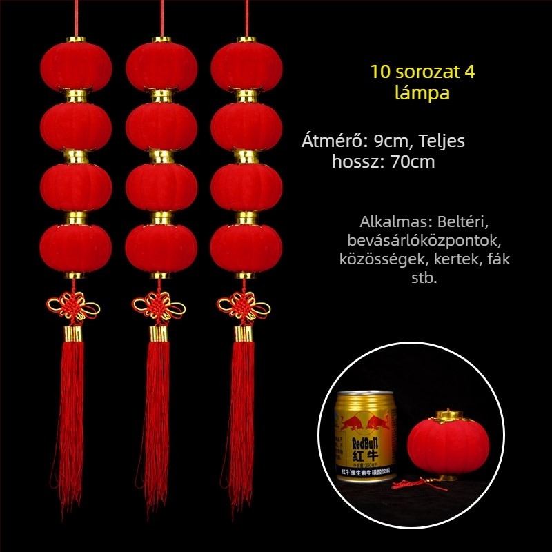 Bársonyos lámpás girland beltéri és kültéri használatra, bonsai dekoráció, karácsonyi lámpások és esküvői dekoráció