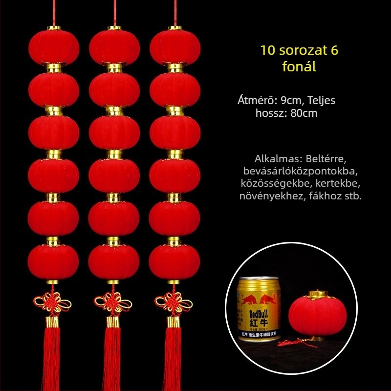 Bársonyos lámpás girland beltéri és kültéri használatra, bonsai dekoráció, karácsonyi lámpások és esküvői dekoráció