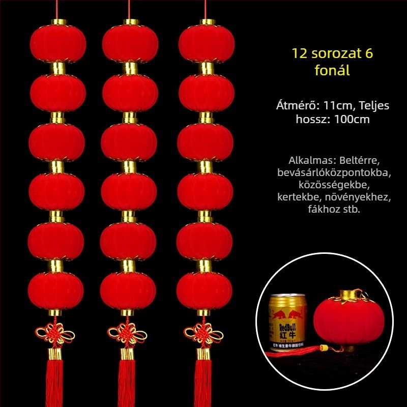 Bársonyos lámpás girland beltéri és kültéri használatra, bonsai dekoráció, karácsonyi lámpások és esküvői dekoráció