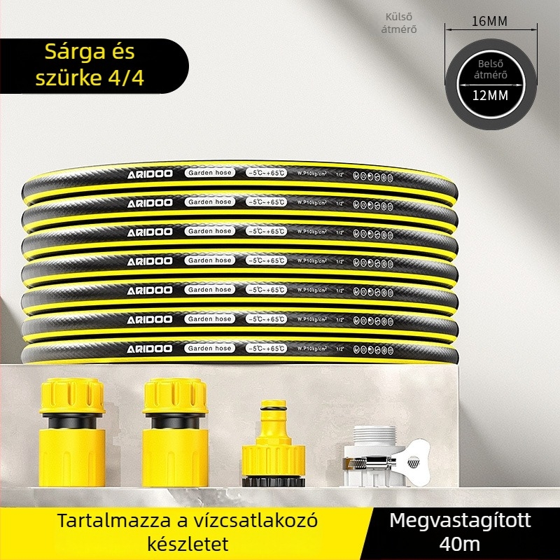 PU-anyagú magasnyomású háztartási vízcső, fagytűrő, rugalmas, autómosáshoz, virágok és zöldségek öntözéséhez, nyomásálló