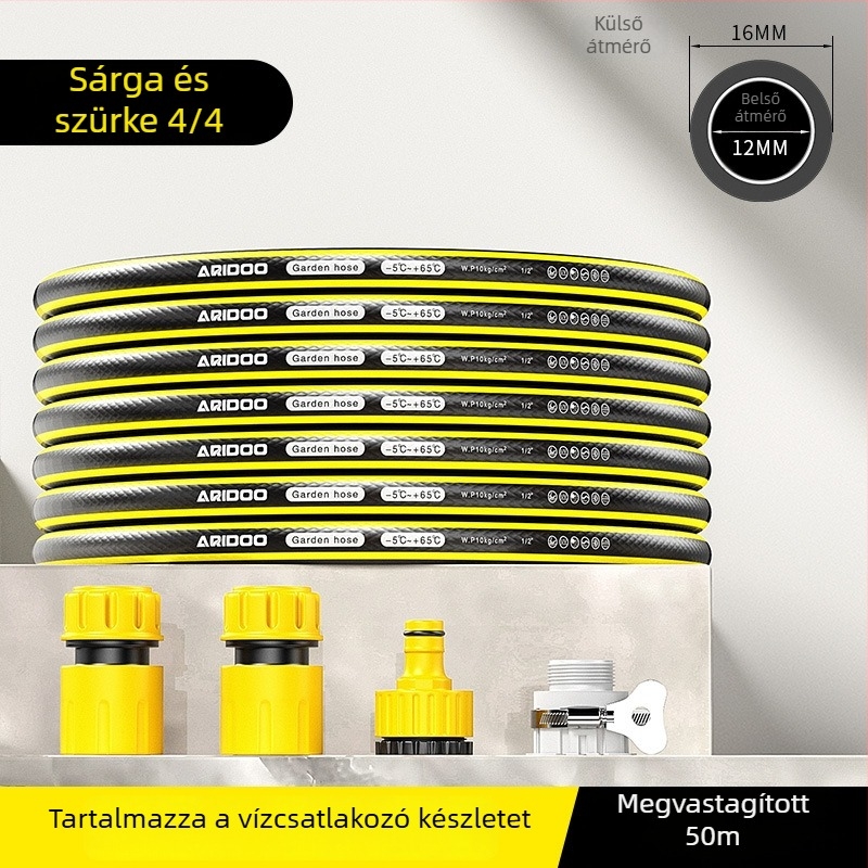 PU-anyagú magasnyomású háztartási vízcső, fagytűrő, rugalmas, autómosáshoz, virágok és zöldségek öntözéséhez, nyomásálló
