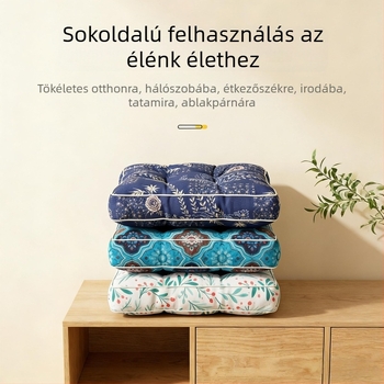 Magasított és vastagított ülőpárna diákok és irodai székre, tatami párna, nagy puha futon párna ablakmelletti ülőhelyhez