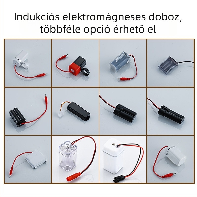 Szenzoros piszoár akkumulátor-doboz, induktív 6V, 4 cellás AA/AAA akkumulátor-tartó, okos kiegészítő
