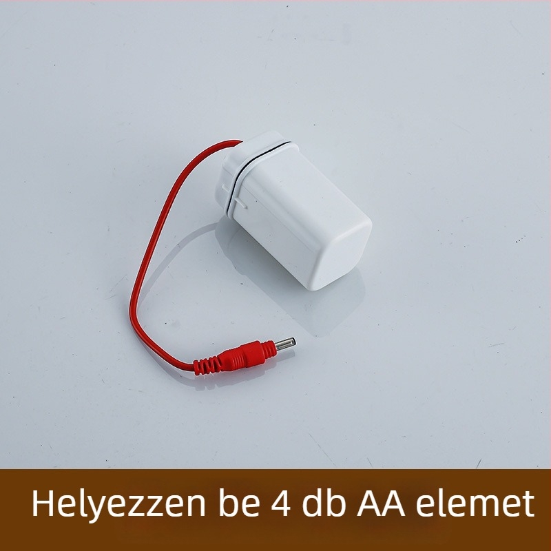 Szenzoros piszoár akkumulátor-doboz, induktív 6V, 4 cellás AA/AAA akkumulátor-tartó, okos kiegészítő