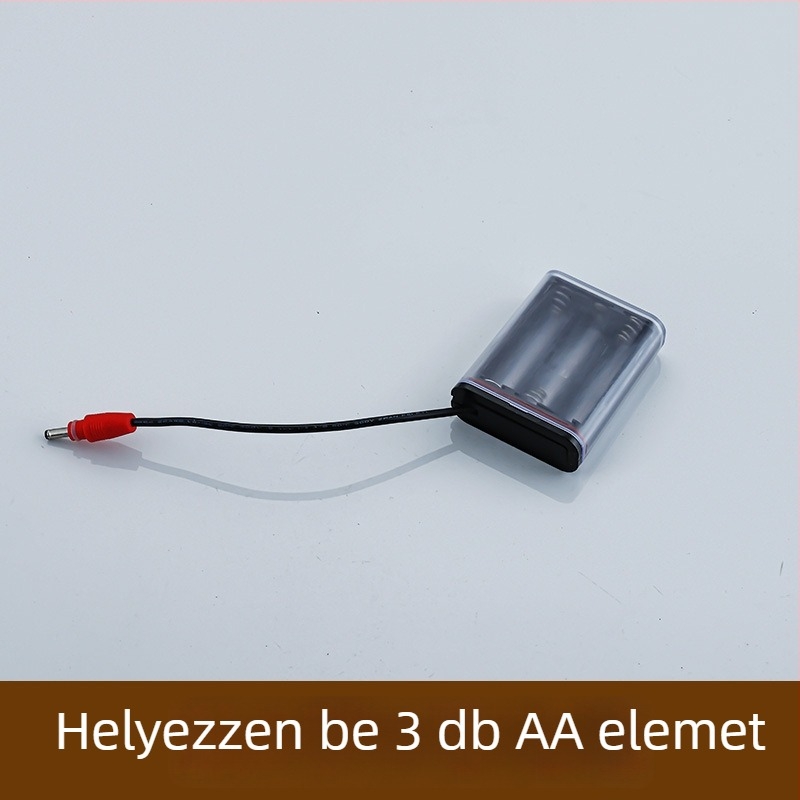 Szenzoros piszoár akkumulátor-doboz, induktív 6V, 4 cellás AA/AAA akkumulátor-tartó, okos kiegészítő