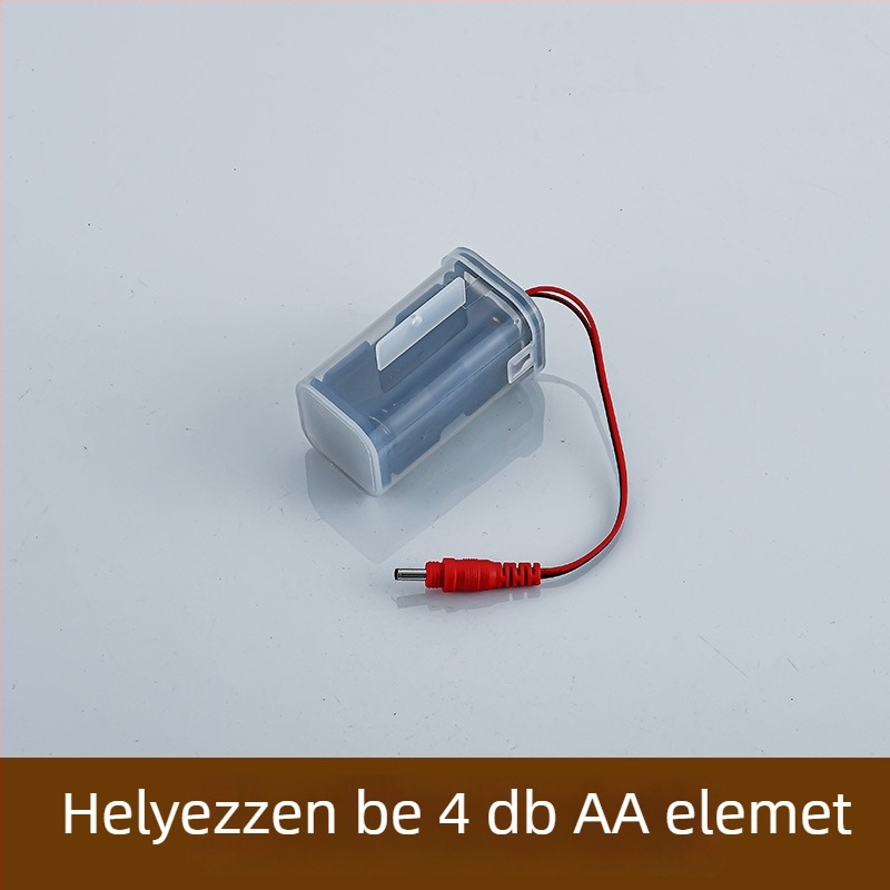 Szenzoros piszoár akkumulátor-doboz, induktív 6V, 4 cellás AA/AAA akkumulátor-tartó, okos kiegészítő