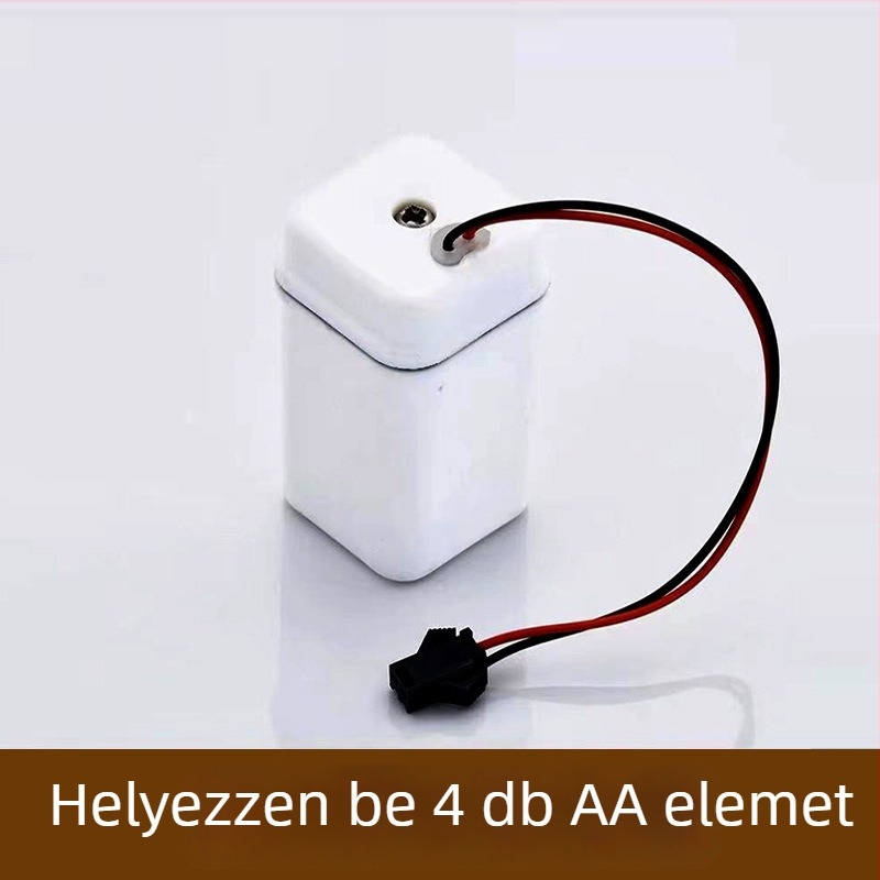 Szenzoros piszoár akkumulátor-doboz, induktív 6V, 4 cellás AA/AAA akkumulátor-tartó, okos kiegészítő