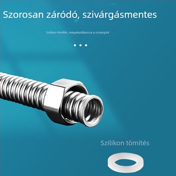 1 hüvelykes hullámos cső 304-es rozsdamentes acélból, magas hőmérsékletű és nagy nyomású gőz és víz számára, alakítható, menetes csatlakozással, Haomiao