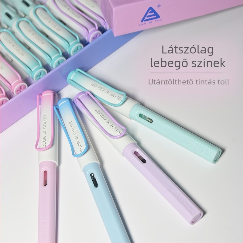 7045 Toll gyerekeknek, harmadik osztályosok számára, egyszerű, rendkívül kényelmes fogású, műanyag test, 3,4 mm-es heggyel, cserélhető tintatartály