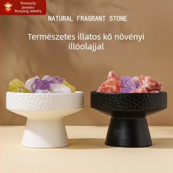 Természetes kristály nyers kő illóolajos diffúzor kő beltéri dekorációhoz
