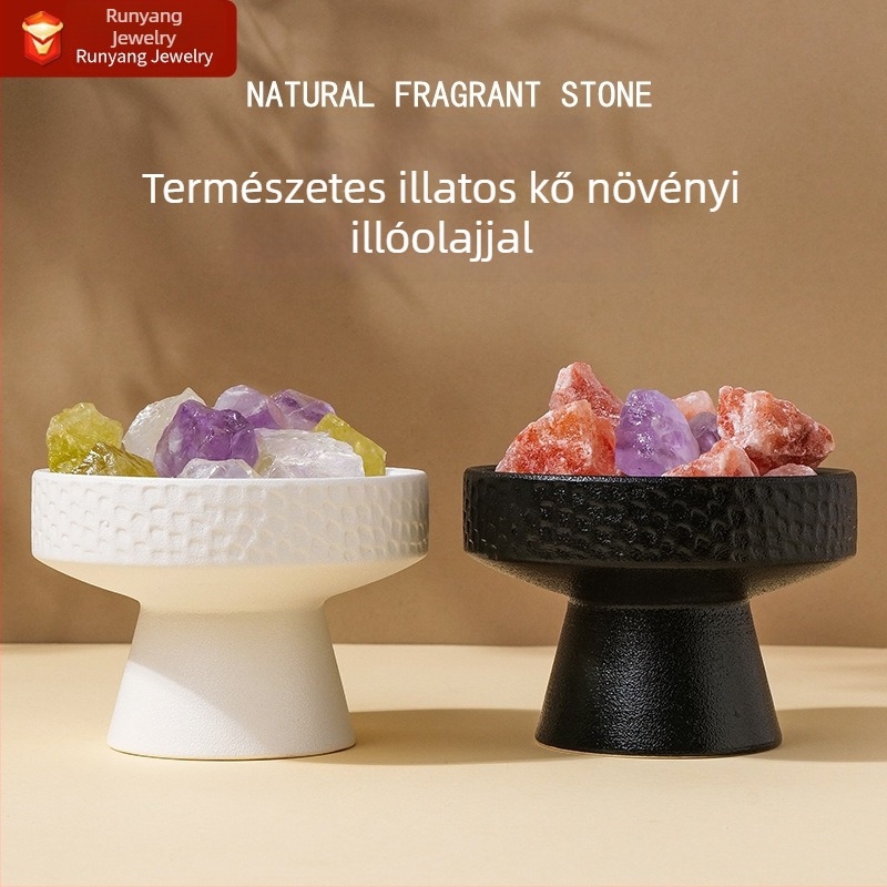 Természetes kristály nyers kő illóolajos diffúzor kő beltéri dekorációhoz
