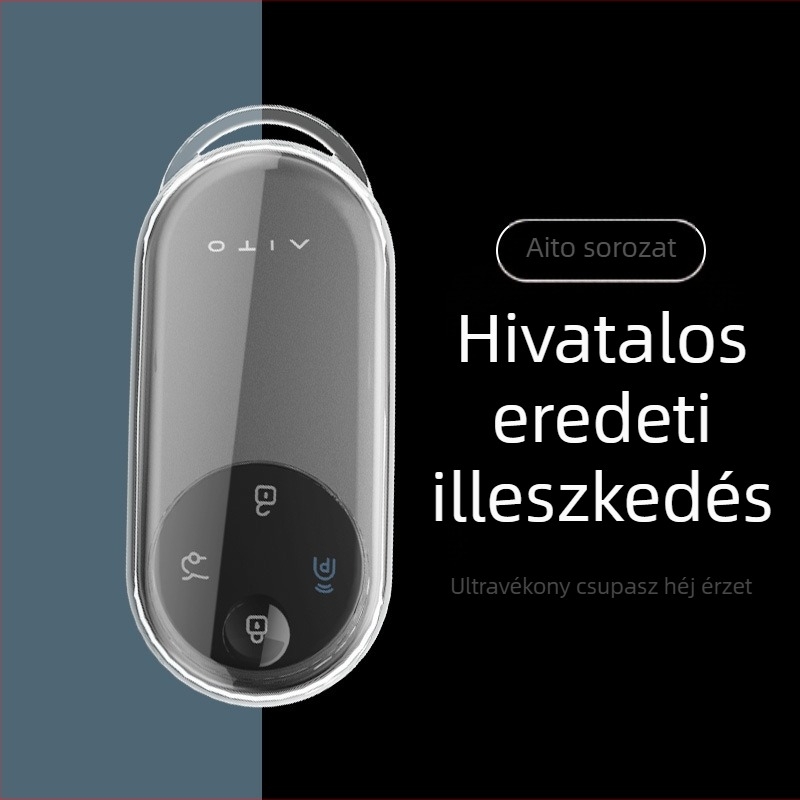 2024-es Wenjie M9 kulcstartó tok Huawei M9 Ultra MAX verzióhoz – TPU, egyszerű stílusú távirányító burkolat csattal