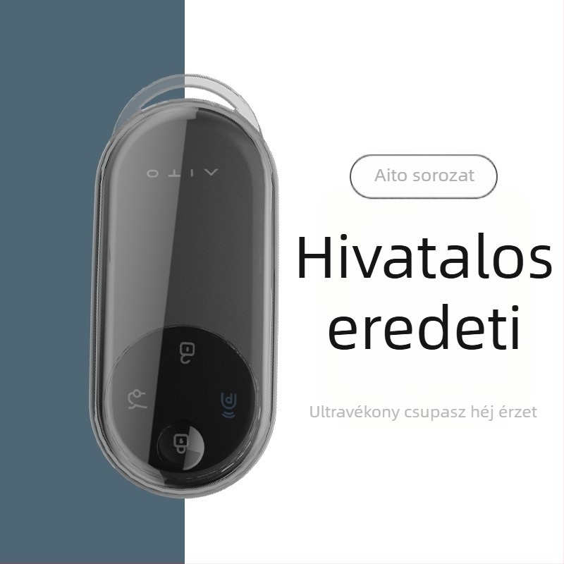 2024-es Wenjie M9 kulcstartó tok Huawei M9 Ultra MAX verzióhoz – TPU, egyszerű stílusú távirányító burkolat csattal