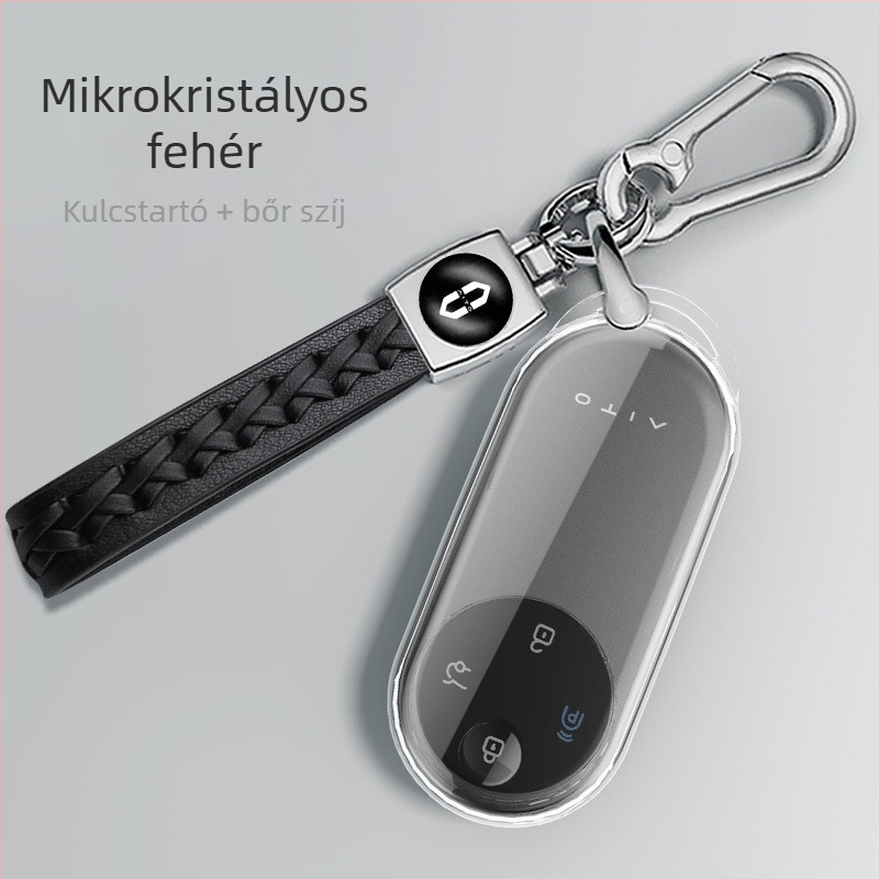 2024-es Wenjie M9 kulcstartó tok Huawei M9 Ultra MAX verzióhoz – TPU, egyszerű stílusú távirányító burkolat csattal