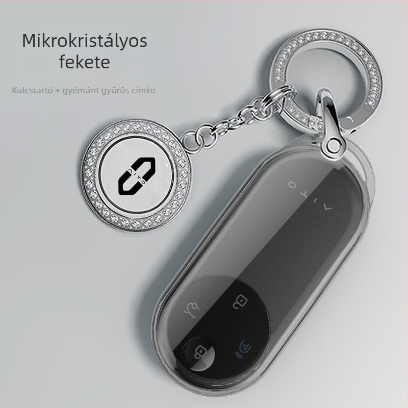 2024-es Wenjie M9 kulcstartó tok Huawei M9 Ultra MAX verzióhoz – TPU, egyszerű stílusú távirányító burkolat csattal