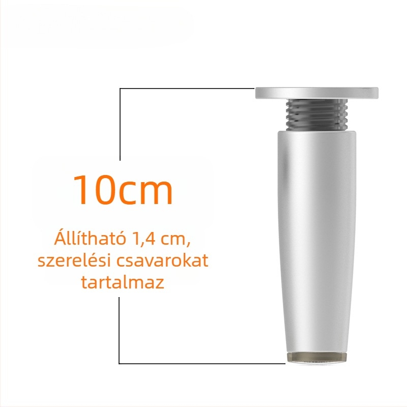 Állítható rozsdamentes acél bútorlábak szekrényekhez, kanapékhoz és TV-állványokhoz